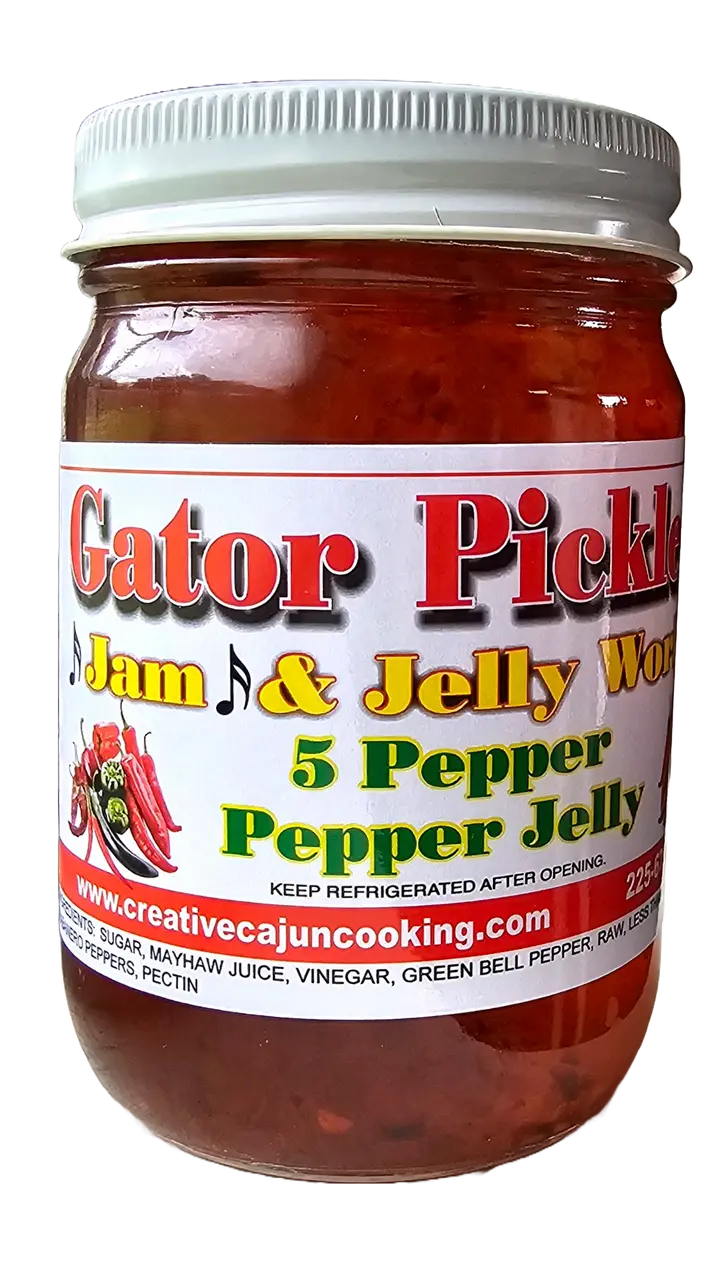 Gator Pickles® Jam & Jelly Works 5 Pepper Jelly Gator Spice