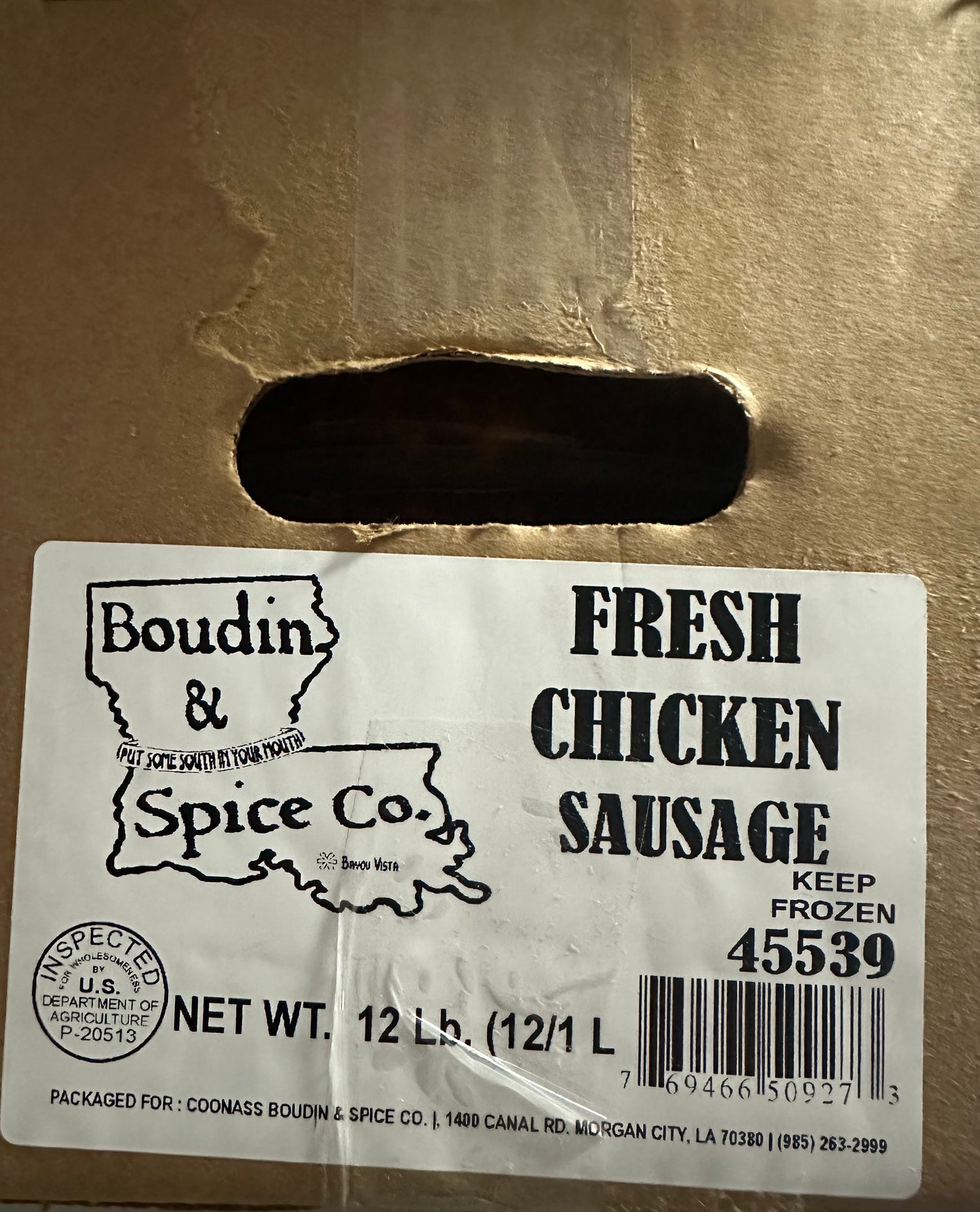 Fresh Chicken Sausage Boudin and Spice Co.