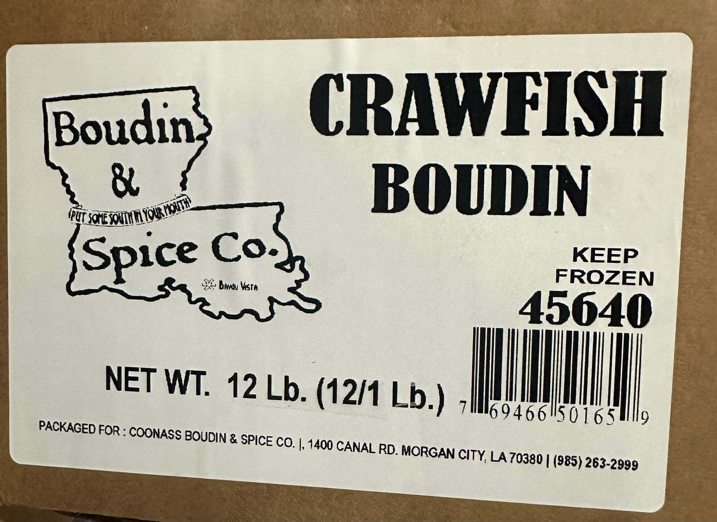 Crawfish Boudin Boudin and Spice Co.