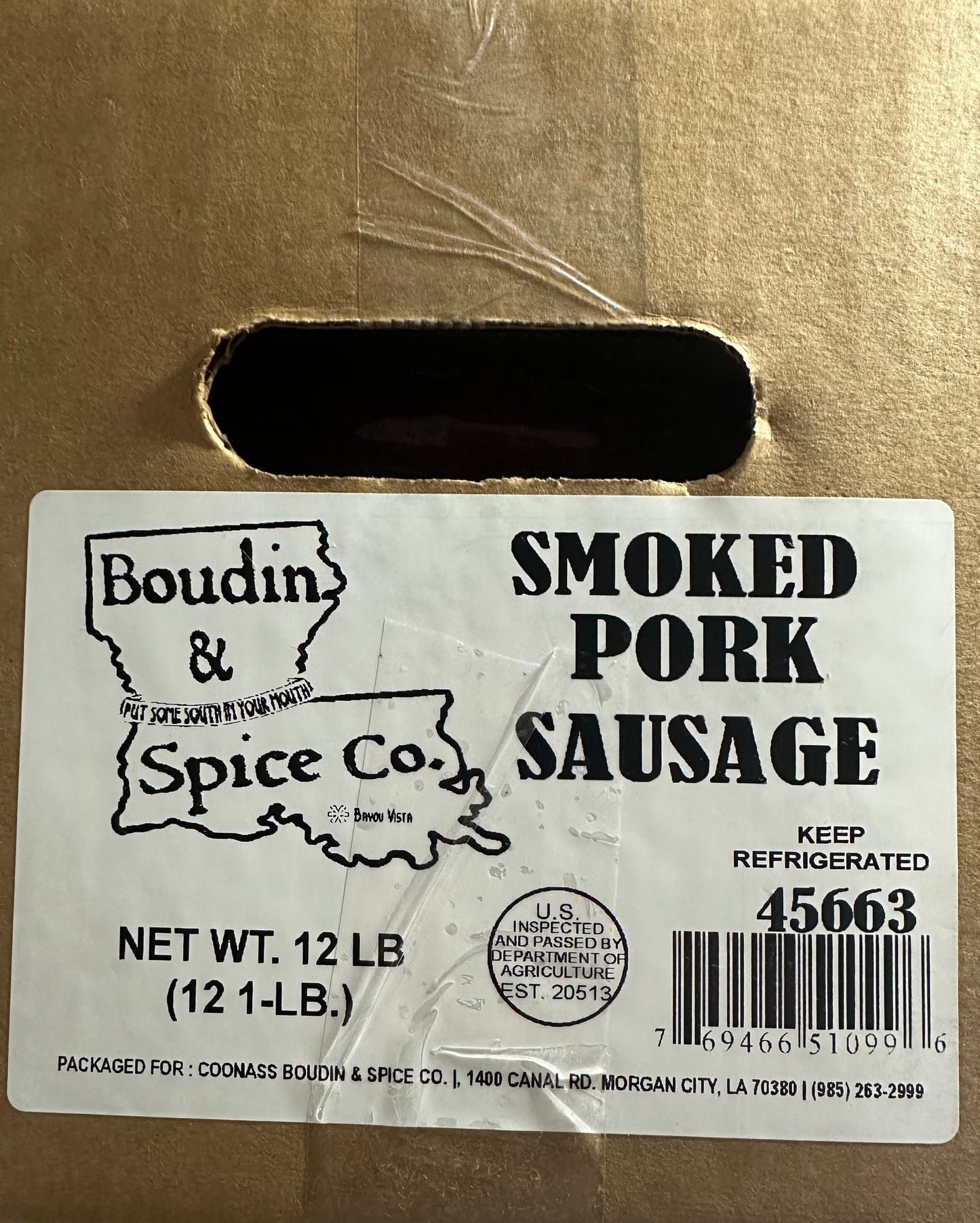Smoked Pork Sausage Boudin and Spice Co.