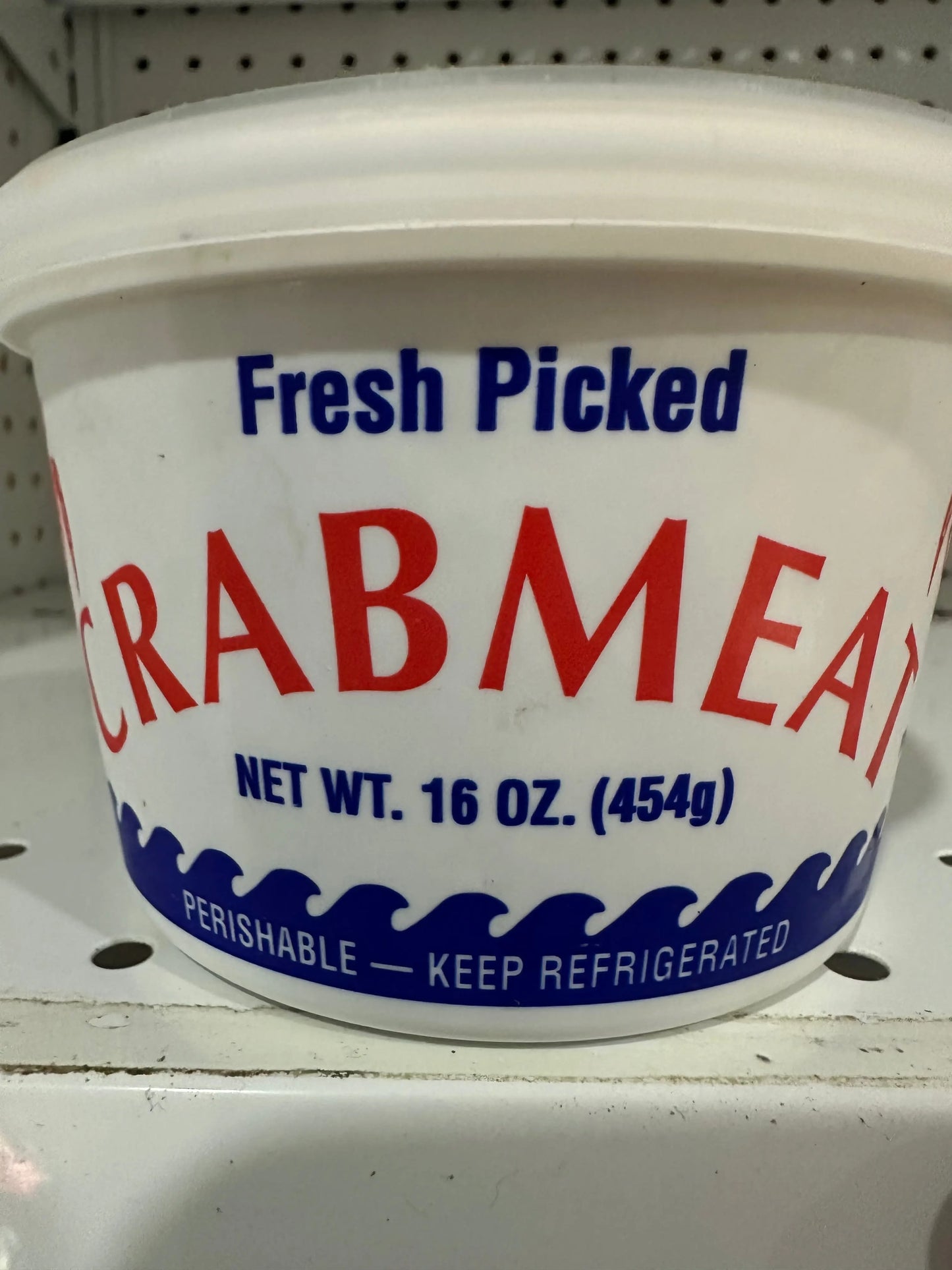 Fresh picked Louisiana crab meat Coonass seafood