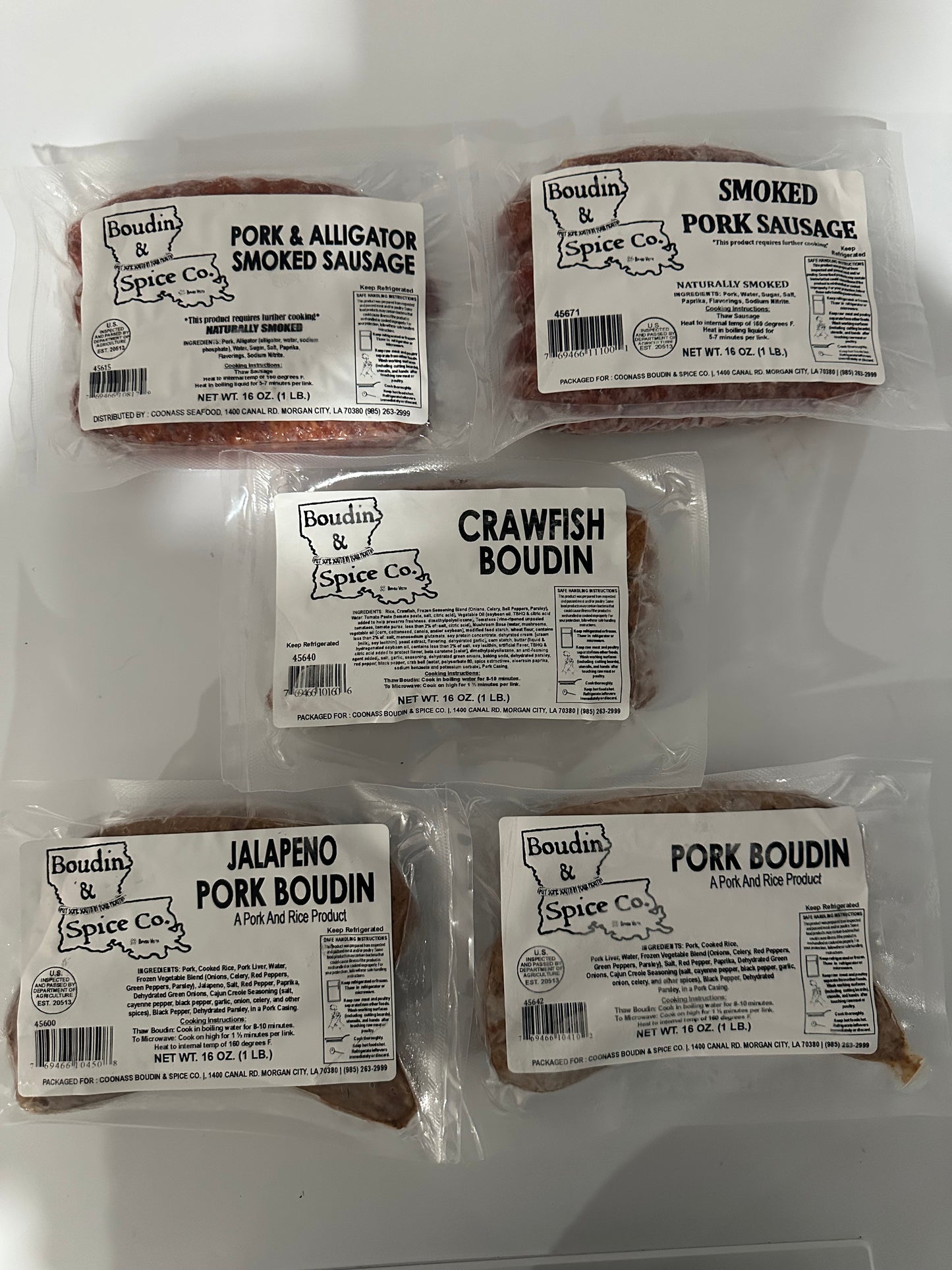 Sample Pack Boudin and Spice Co.
