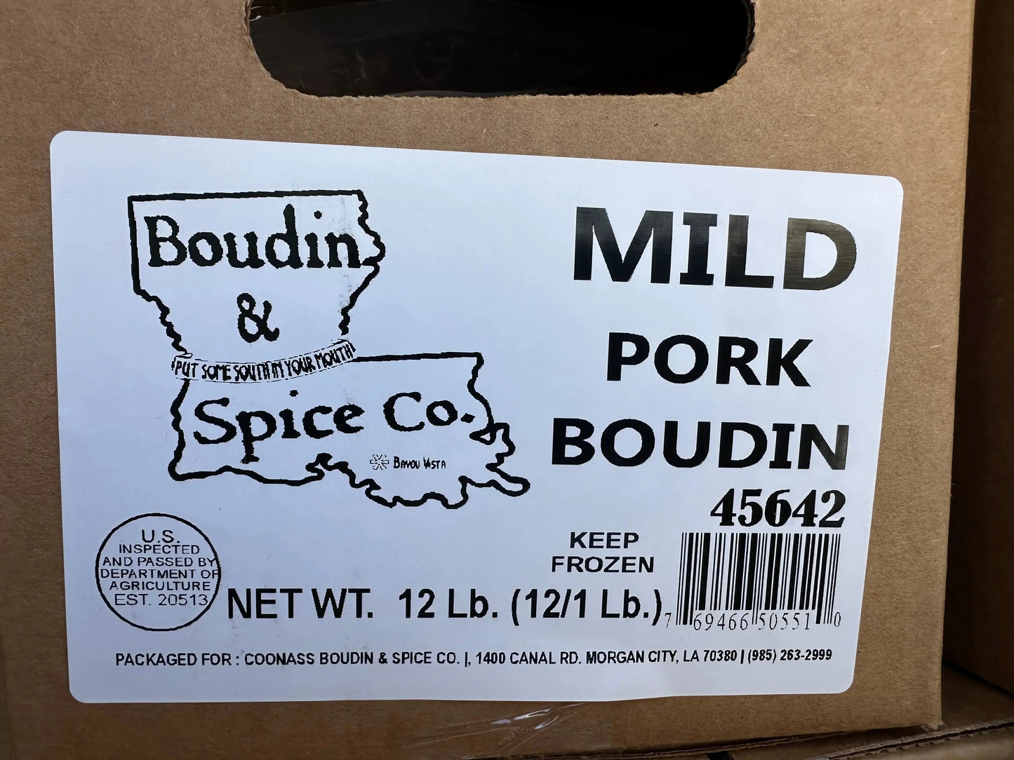 Mild Boudin Boudin and Spice Co.