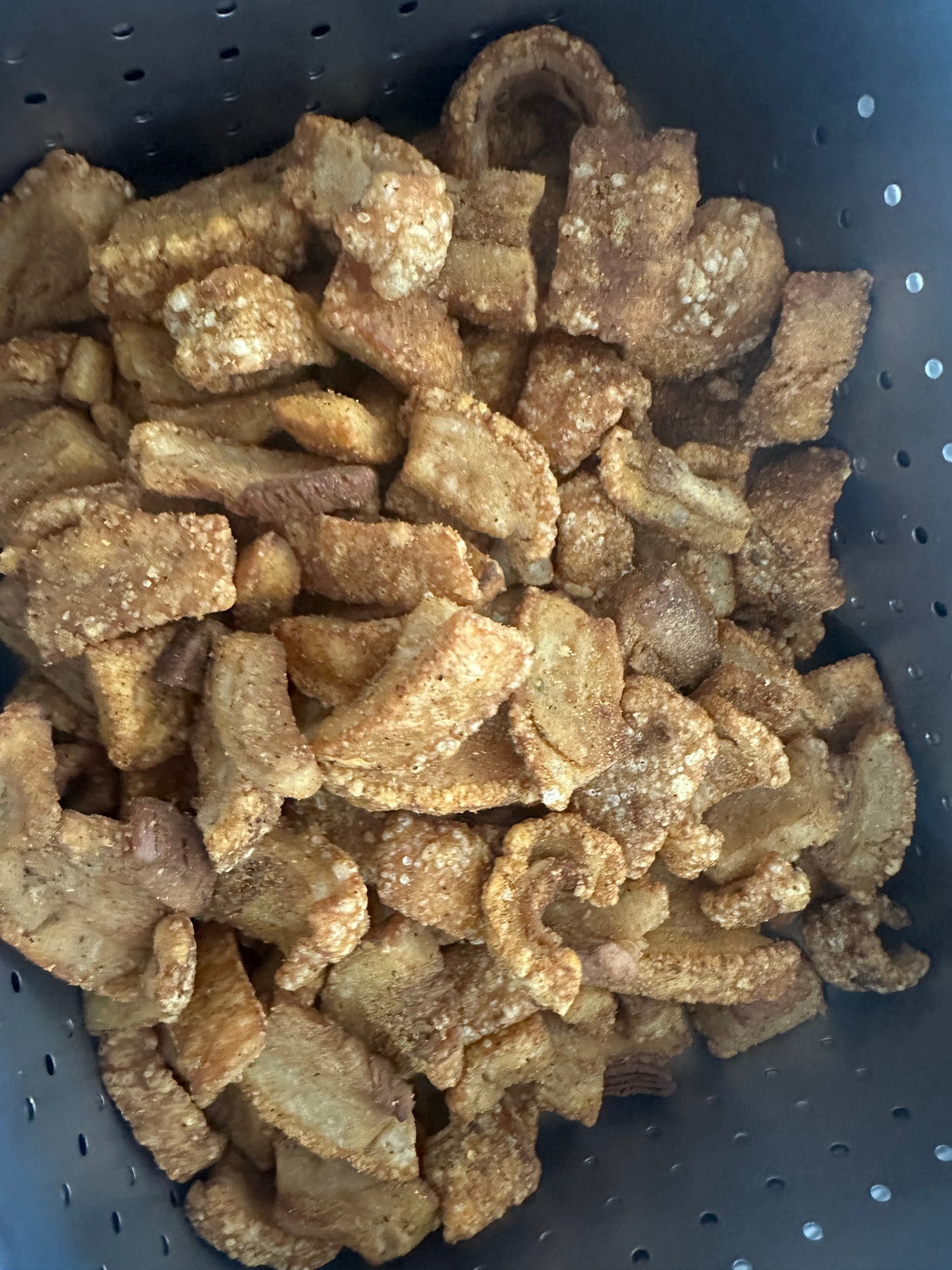 Homemade seasoned Pork Cracklin Boudin and Spice Co.