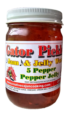 Gator Pickles® Jam & Jelly Works 5 Pepper Jelly Gator Spice