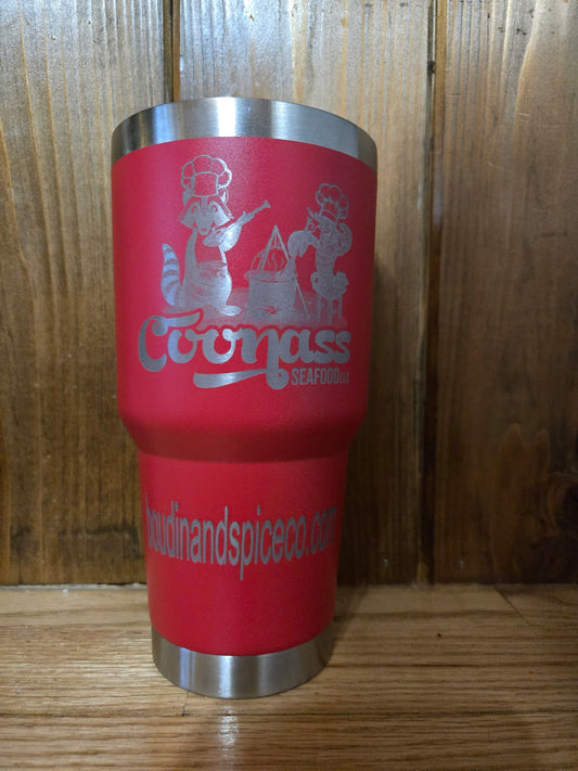 30 oz Insulated Tumbler (Coonass Seafood)