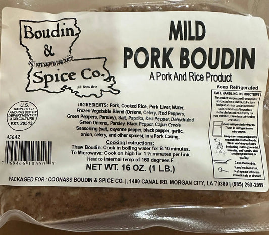 Mild Boudin Boudin and Spice Co.