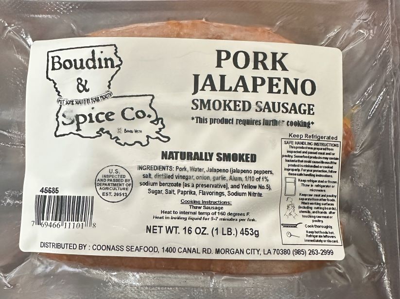 "Smoked Jalapeno Pork Sausage - Boudin and Spice Co."