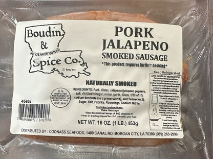 "Smoked Jalapeno Pork Sausage - Boudin and Spice Co."