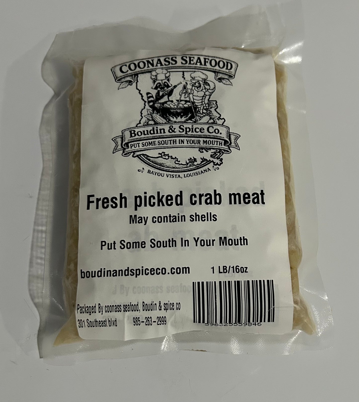 Fresh Picked Louisiana Crab Meat (1lb)