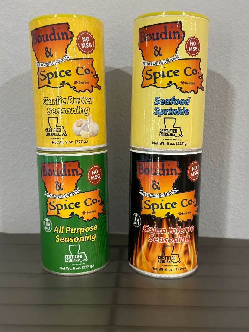 "Variety Pack of Louisiana Seasonings - Boudin and Spice Co."