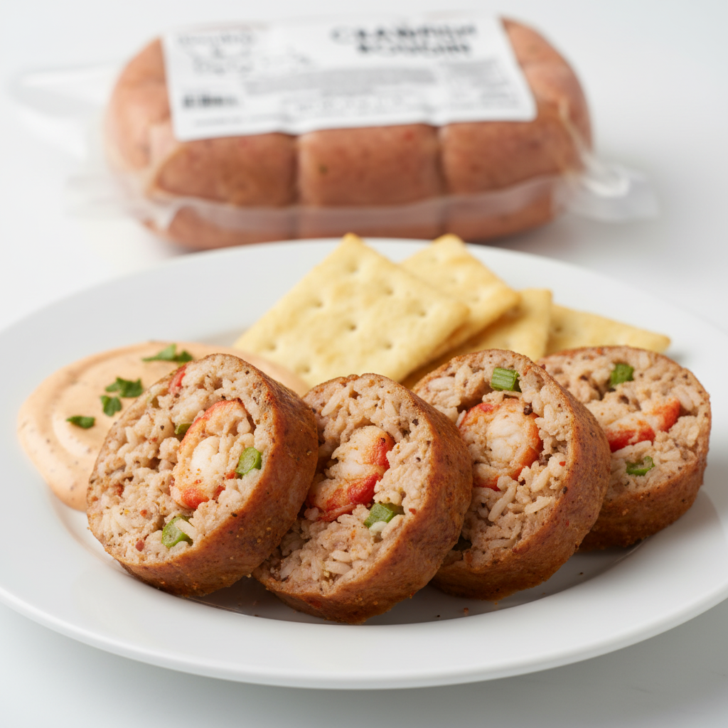 Crawfish Boudin Cross-Section