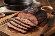smoked brisket sliced 